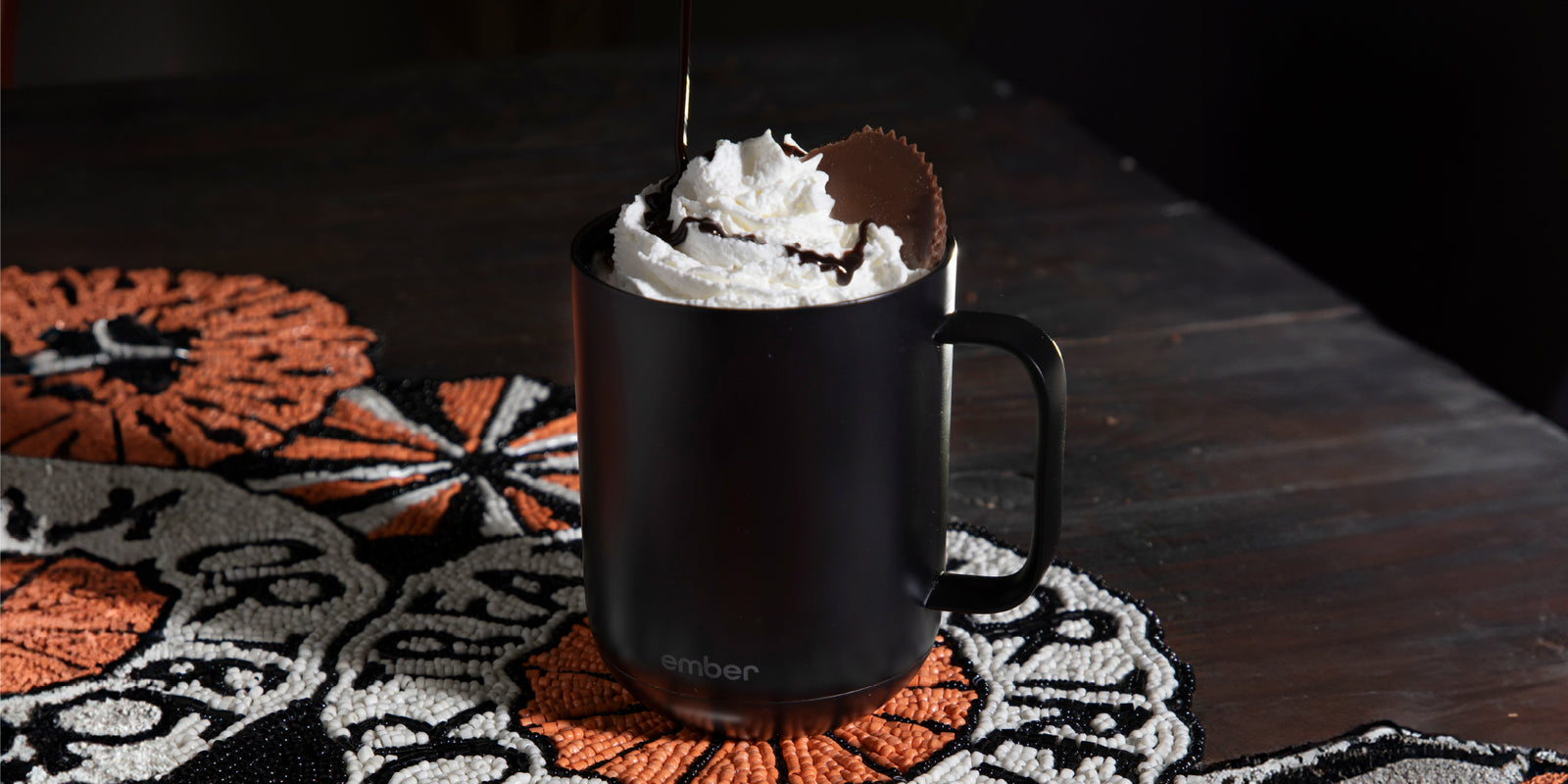 BOO-zy Peanut Butter Hot Chocolate