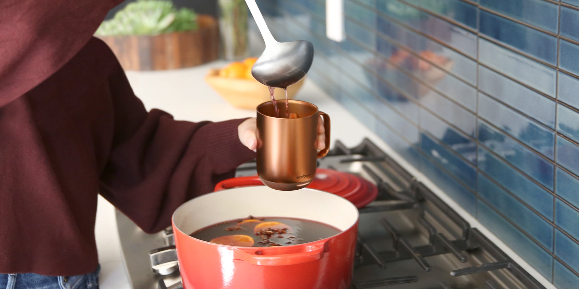 Silver Mulled Wine Pot with Warmer