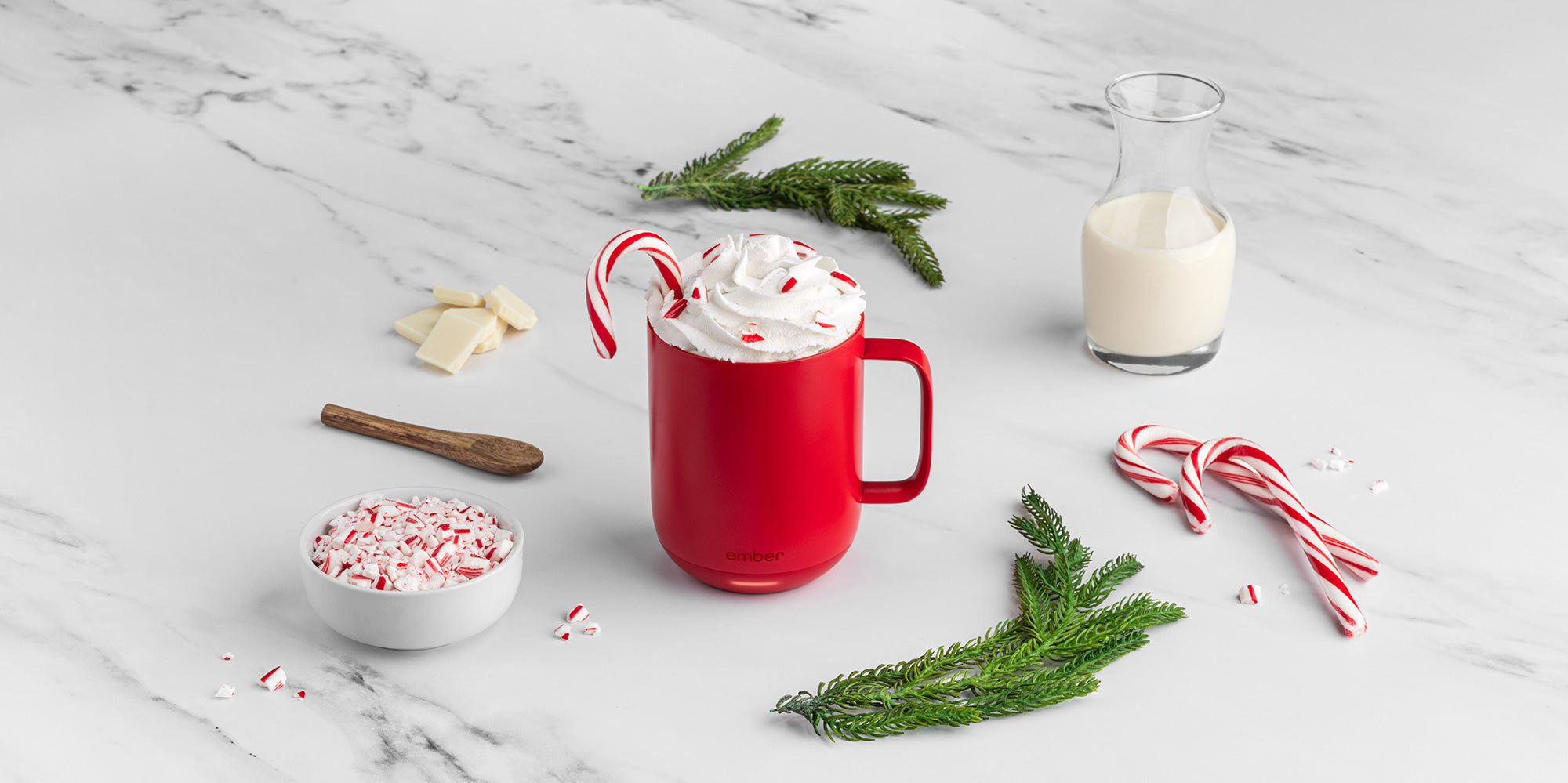 Holiday Spirits Personalized Candy Cane Glass Mug