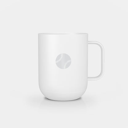 Ember Mug 2: Baseball Fan Edition - 10 oz / White | Ember Drinkware