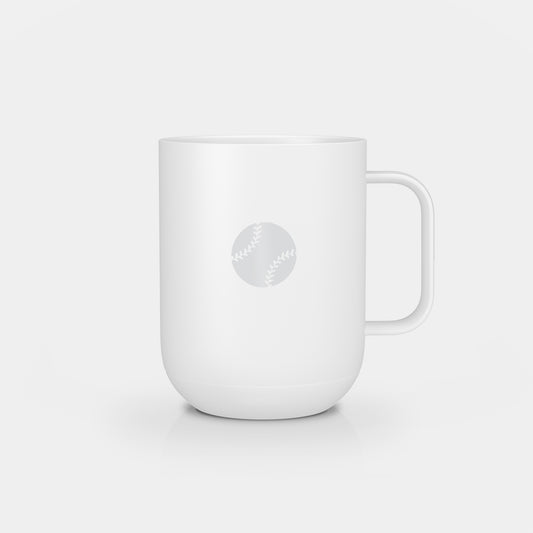 Ember Mug 2: Baseball Fan Edition - 10 oz / White | Ember Drinkware