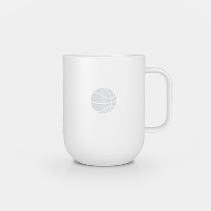 Ember Mug 2: Basketball Fan Edition - 10 oz / White | Ember Drinkware