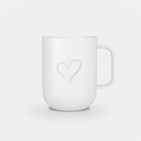 Ember Mug 2: Big Heart Edition - 10 oz / White | Ember Drinkware