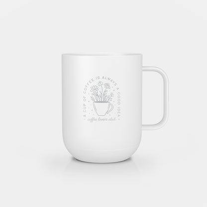 Ember Mug 2: Coffee Club Edition - 10 oz / White | Ember Drinkware