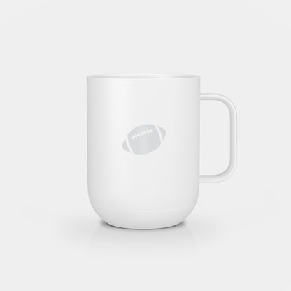 Ember Mug 2: Football Fan Edition - 10 oz / White | Ember Drinkware
