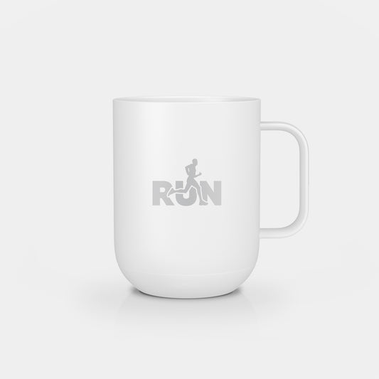 Ember Mug 2: Run Club Edition - 10 oz / White | Ember Drinkware
